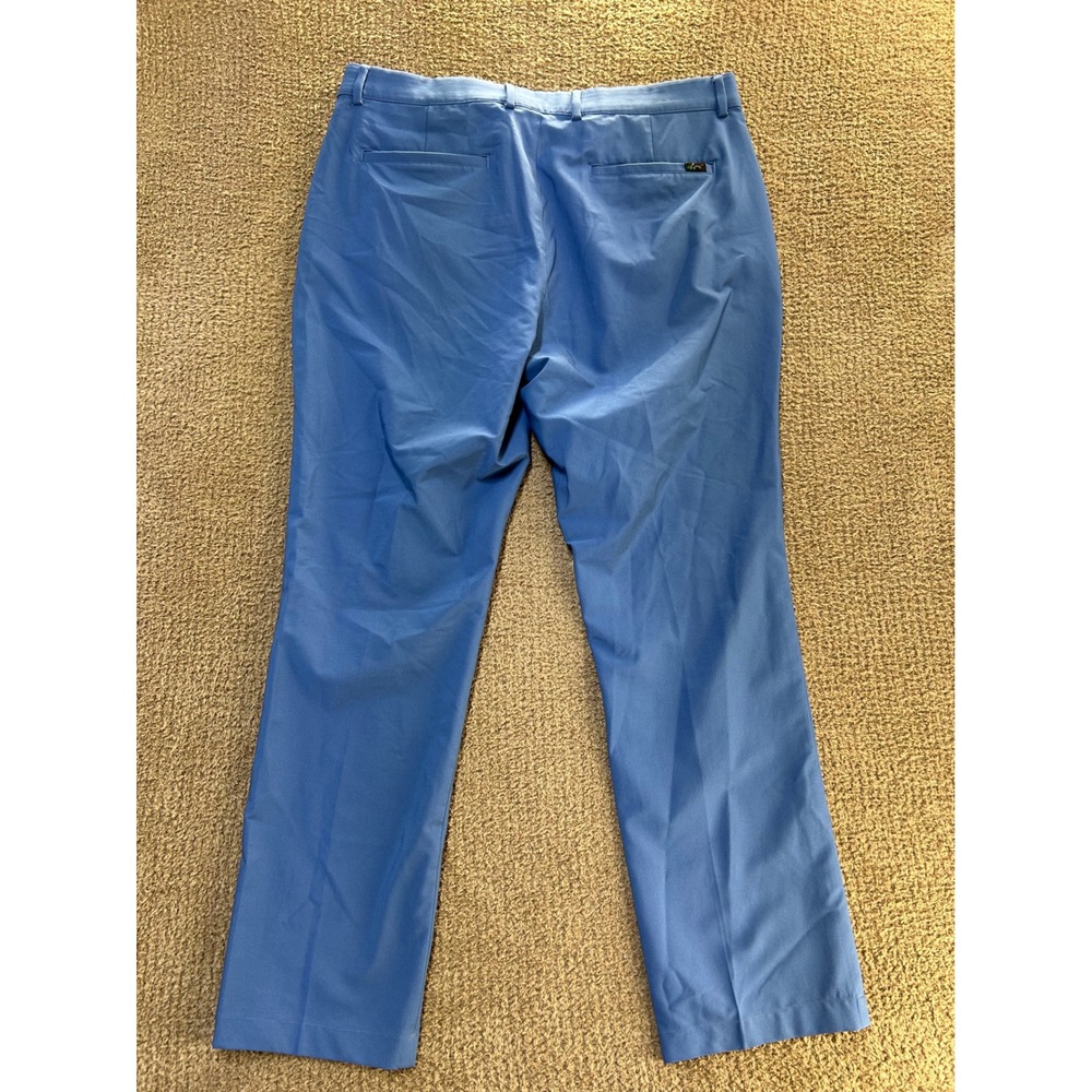 Greg Norman Mens Blue Golf Pants 35x32 Performance Stretch Straight Leg Trousers - Picture 2 of 8